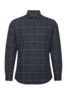 Slhslimowen-Flannel Shirt Ls Noos Navy Selected Homme