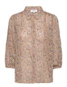 Recycled Polyester Shirt Brown Rosemunde