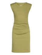 India Round-Neck Dress Green Kaffe