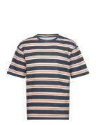 Dp Boxy Stripe T-Shirt Navy Denim Project