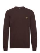 Crew Neck Lambswool Blend Jumper Brown Lyle & Scott