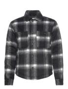 Padded Checked Overshirt Black Lindbergh