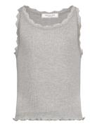 Rkbeatha Sl Top W/ Lace Grey Rosemunde Kids