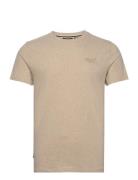 Essential Logo Emb Tee Beige Superdry