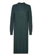 Viril Crew Neck L/S Midi Dress - Noos Green Vila