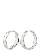 Julita Recycled Hoop Earrings Silver Pilgrim
