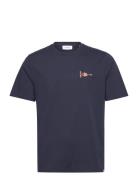 Flag T-Shirt Navy Les Deux