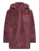 Kognewsascha Sherpa Hood Jacket Cp Otw Burgundy Kids Only