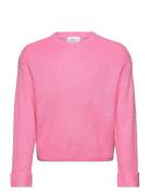 Vmsayla Fold Ls O-Nck Pullover Girl Noos Pink Vero Moda Girl