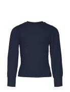 Vmlina Ls O-Neck Top Jrs Girl Navy Vero Moda Girl