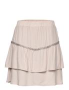 D6Chia Eyelet Mini Skirt Beige Dante6