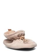 Glitter Textile Slippers Cream Melton