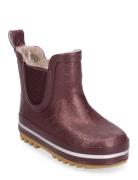 Short Winter Wellies - Glitter Brown Mikk-line