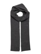 Knitted Logo Scarf Grey Superdry