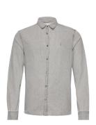 Gleason Ls Shirt Grey AllSaints