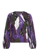 Slkillian Blouse Purple Soaked In Luxury