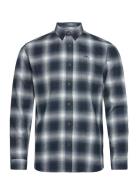 Brushed Checked Shirt L/S Navy Lindbergh