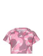 Jg Tr-Es Aop T Pink Adidas Sportswear