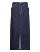 Objlea Mw Denim Long Skirt 129 Blue Object