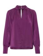 Vielma Halterneck L/S Top Purple Vila