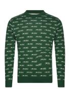 Onsxmas Reg 12 Multi Xmas Crew Knit Green ONLY & SONS