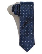 Navy Yellow Dots Silk Navy AN IVY