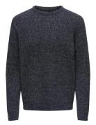 Onsmalaki Reg 7 Crew Knit Cs Navy ONLY & SONS