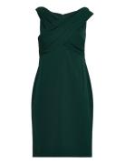 Crepe Off-The-Shoulder Cocktail Dress Green Lauren Ralph Lauren