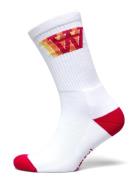 Con Logo Socks White Double A By Wood Wood