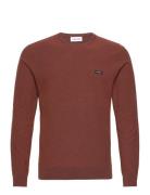 Cotton Nylon Mouline Sweater Burgundy Calvin Klein