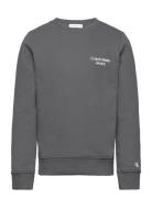 Ckj Stack Logo Sweatshirt Grey Calvin Klein