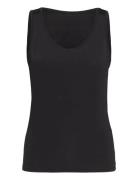 Objleena S/L Tank Top Noos Black Object