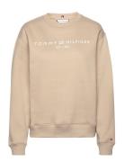 Mdrn Reg Corp Logo C-Nk Swtshrt Beige Tommy Hilfiger