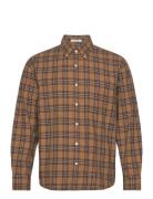 Rel Texture Check Shirt Patterned GANT