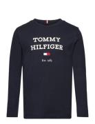 Th Logo Tee L/S Navy Tommy Hilfiger