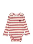 Baby Maroon Stripes Body Pack Patterned Bobo Choses