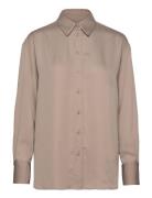 Recycled Cdc Relaxed Shirt Brown Calvin Klein