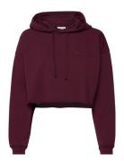 Pro Cropped Sweat Hoodie Burgundy H2O Fagerholt