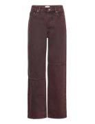 Overdyed Bleach Denim Brown Ganni