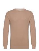 Cotton Pique C-Neck Beige GANT