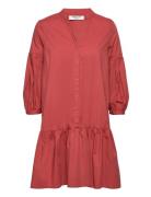 Mschlynella Cenilla 3/4 Dress Red MSCH Copenhagen