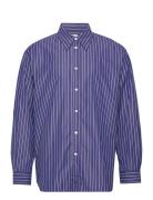 Over D Button-Up Shirt Navy Hope