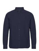 Harald Small Owl Oxford Regular Fit Navy Knowledge Cotton Apparel