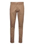 Luca Slim Twill Chino Pants - Gots/ Brown Knowledge Cotton Apparel