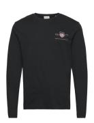 Reg Medium Archive Shield Ls T Black GANT