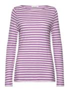 T-Shirts Long Sleeve Purple Marc O'Polo