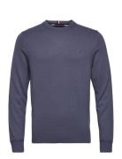 Pima Org Ctn Cashmere Crew Neck Blue Tommy Hilfiger