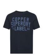 Copper Label Workwear Tee Navy Superdry