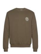 Globe Sweatshirt Khaki Les Deux