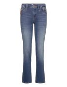 Pzkarolina Hw Jeans Straight Leg Blue Pulz Jeans